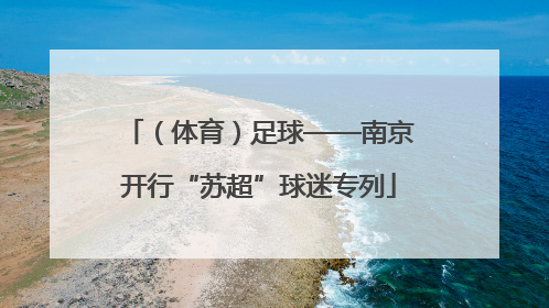 （体育）足球——南京开行“苏超”球迷专列