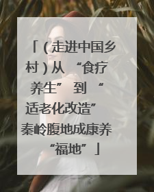 （走进中国乡村）从 “食疗养生” 到 “适老化改造” 秦岭腹地成康养“福地”