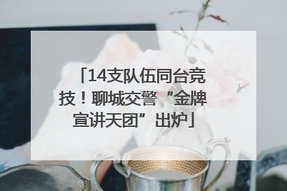 14支队伍同台竞技！聊城交警“金牌宣讲天团”出炉