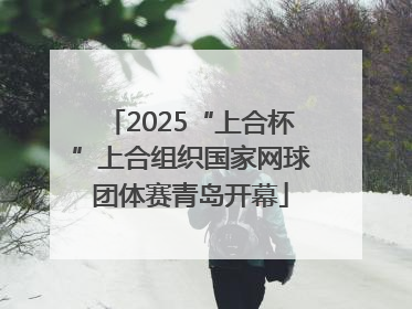 2025“上合杯”上合组织国家网球团体赛青岛开幕