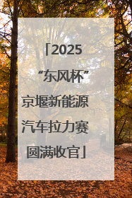 2025“东风杯”京堰新能源汽车拉力赛圆满收官