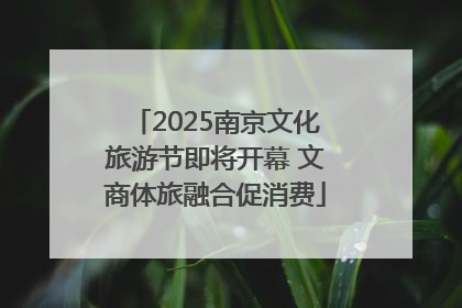 2025南京文化旅游节即将开幕 文商体旅融合促消费