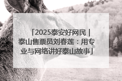 2025泰安好网民｜泰山售票员刘春莲：用专业与网络讲好泰山故事