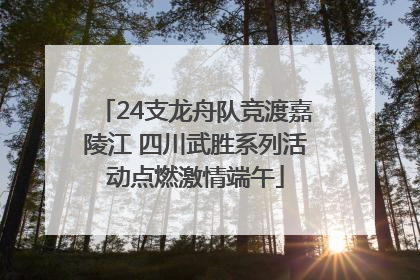24支龙舟队竞渡嘉陵江 四川武胜系列活动点燃激情端午