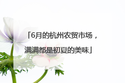 6月的杭州农贸市场，满满都是初夏的美味